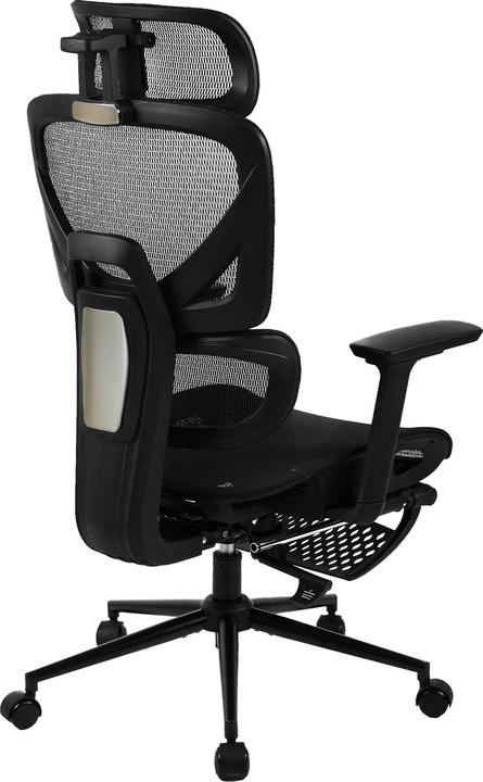 Immagine prodotto CLP Sedia da ufficio Beresford ergonomica con poggiapiedi rivestimento in rete traspirante