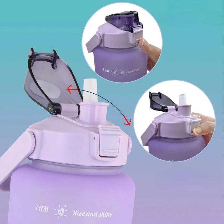 Actual product image Extralink | Motivation bottle | water bottle, 2000 ml, purple-blue, BUT-992 (2 l)