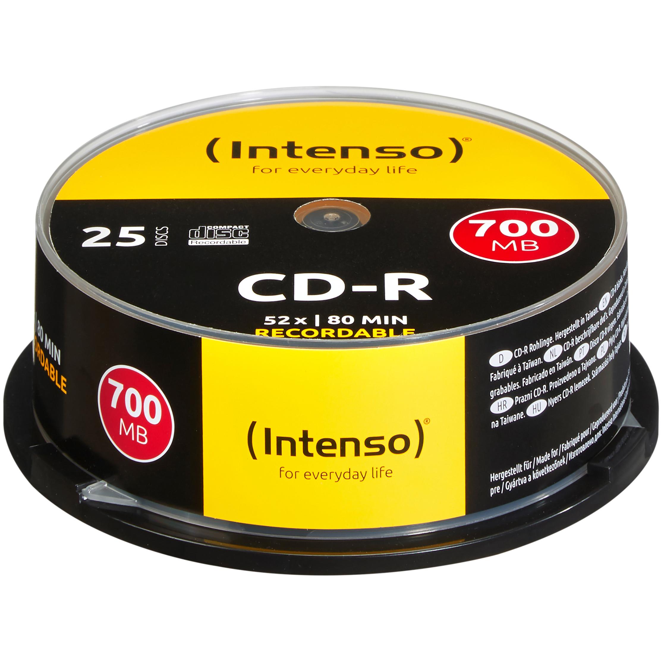 Intenso CD-R 80min/700MB (25 x), Optischer Datenträger