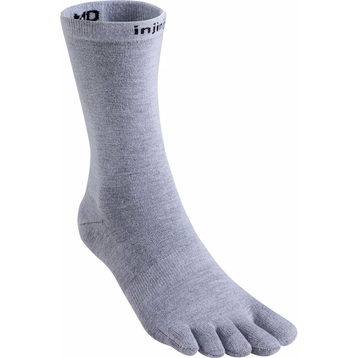 Injinji, Herren, Sportsocken, 2.0 Liner Crew Socken (L), Grau