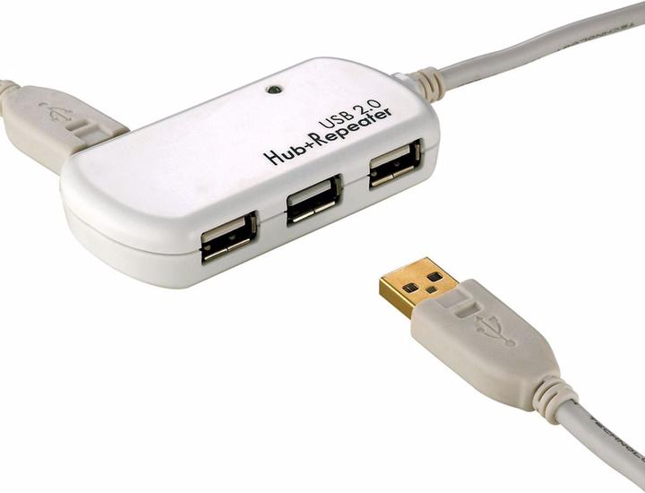 Produktbild Roline USB 2.0 4-Port Hub mit Repeater (USB-A, 4 Ports)