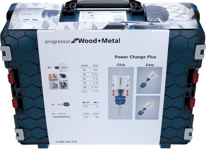 Image du produit Bosch Professional Zubehör Progressor pour le bois et le métal (20, 30, 60, 68, 114 mm)