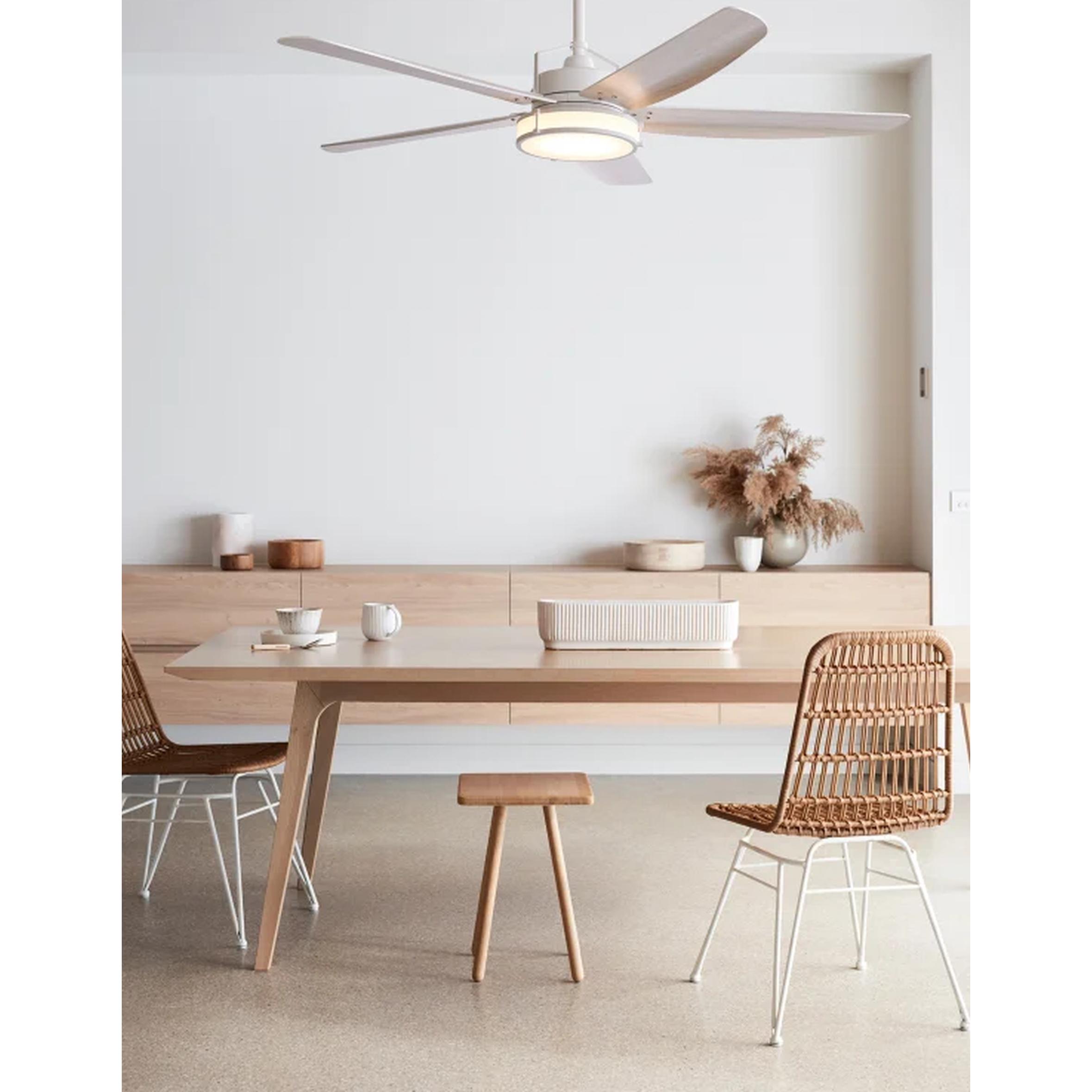 Thumbnail - Beacon Lucci Air Louisville Plafondventilator met verlichting Wit 157cm., Ventilator, Weiss