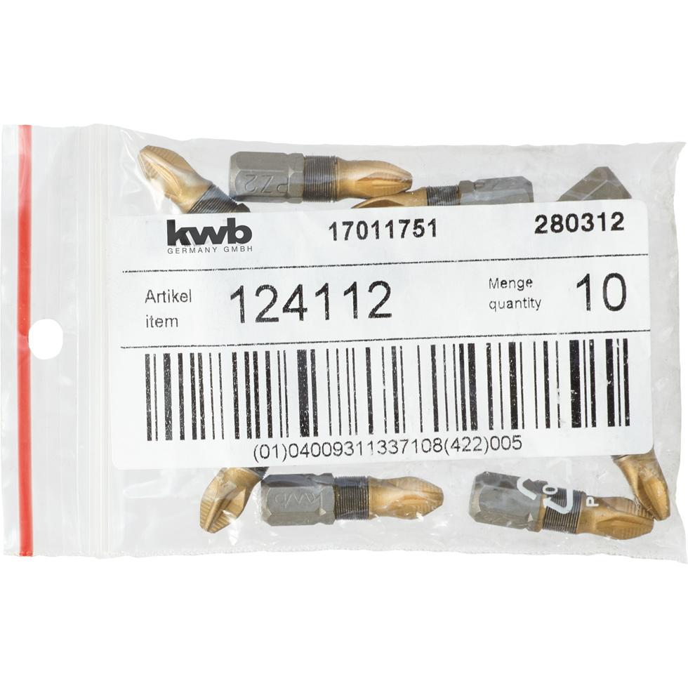 Thumbnail - kwb, Bits, 124112 Kreuzschlitz-Bit PZ 2 Stahl 1 St. (PZ2)