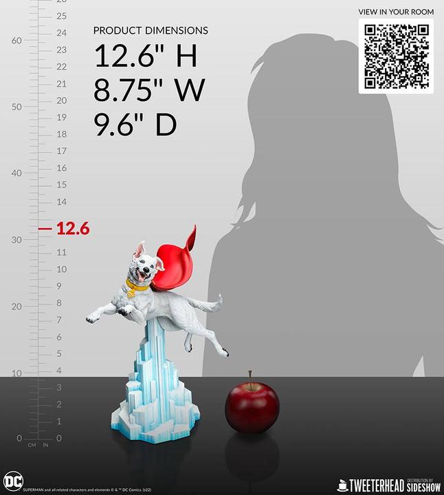 Actual product image Tweeterhead DC Comics statuette Krypto 32 cm
