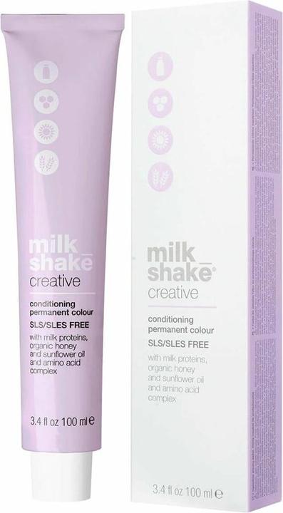 Produktbild Milk_Shake Creative - farba do włosów 100ml, pełna paleta kolorów - 7,14 | 7AC || Średni Miedziany Popielaty (7,14, 7AC, Średni Miedziany Popielaty)