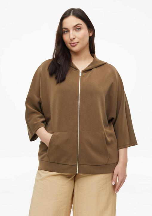 Produktbild s.Oliver Sweatjacke aus Scuba mit weitem 3/4-Arm (52)