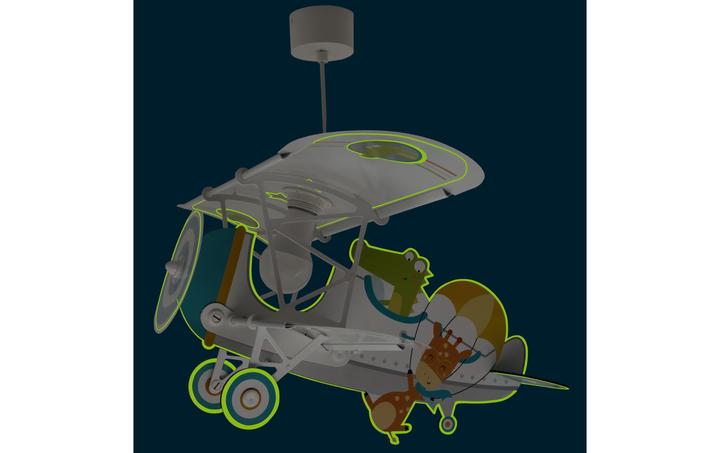 Actual product image Dalber Hanging lamp Crocodile plane (E27)