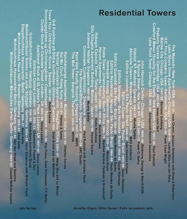 Residential Towers (English, Annette Gigon, Annette Guyer Gigon, Felix Jerusalem, Mike Guyer, 2016)