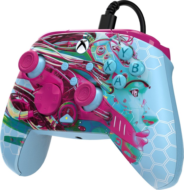 Actual product image PDP Controller kabelgb.Rematch AndroidDreams GlowinDark XboX (Xbox Series S, PC, Xbox Series X, Xbox One S)