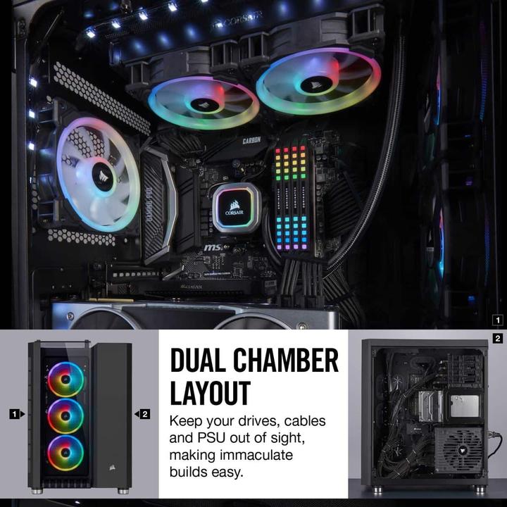 Actual product image Corsair 680X RGB (mATX, Mini-ITX, ATX, E-ATX)