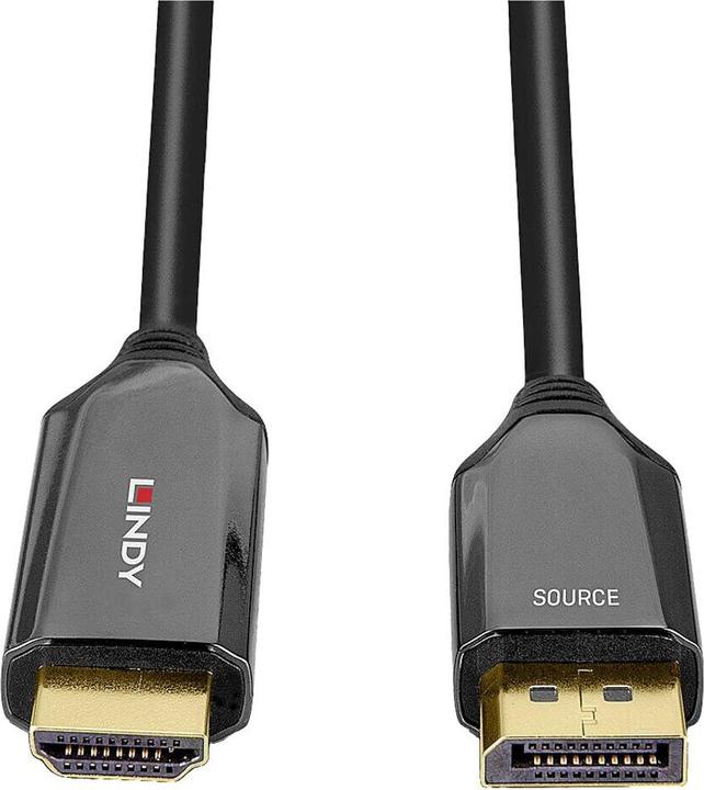 Image du produit Lindy Câble adaptateur DisplayPort actif vers HDMI 8K60 de 1m Permet de connecter des appareils avec une (1 m)