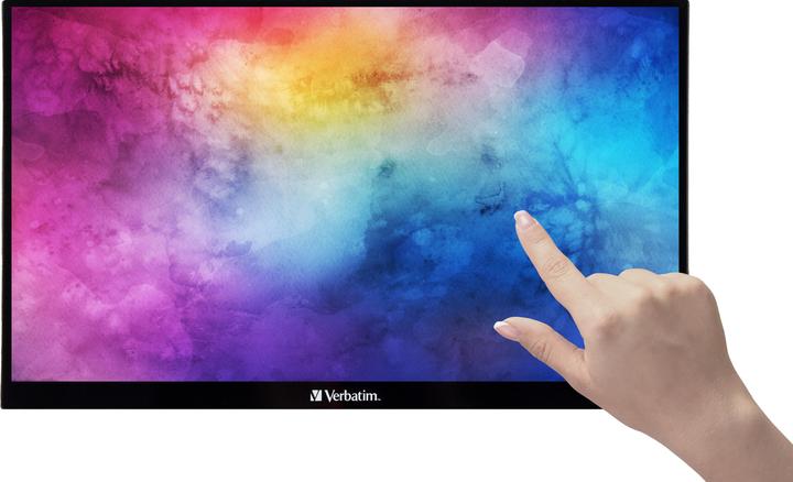 Actual product image Verbatim PMT-14 Portable Touchscreen Monitor 14" Full HD 1080p Metal Housing (1920 x 1080 pixels, 14")