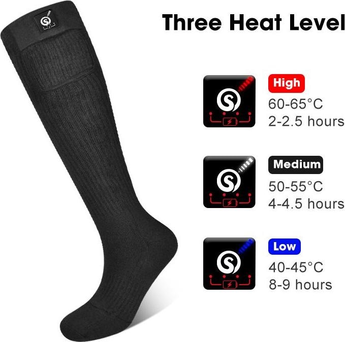 Image du produit Savior chaussettes chauffantes Oslo, batterie incluse (38 - 41)