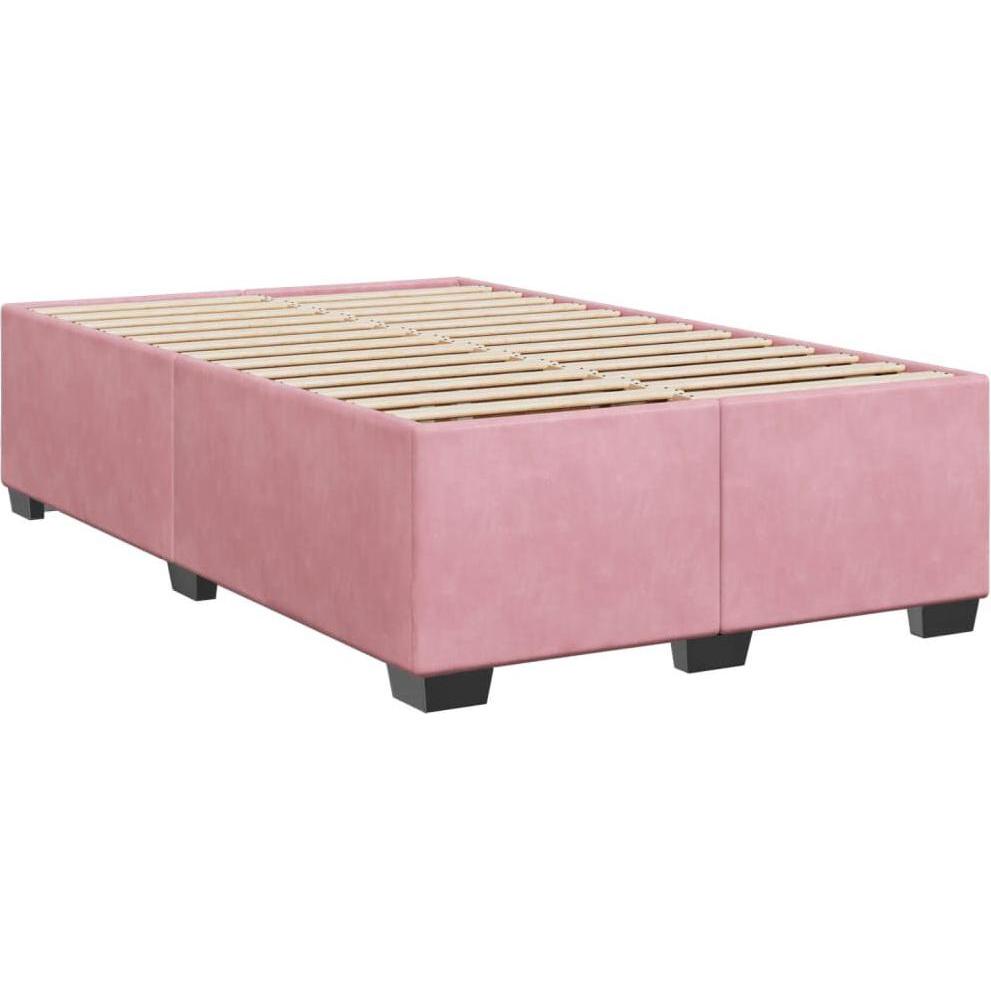 VidaXL, Bett, Bo x springbett mit Matratze 120 x 190 cm Samt (120 x 190 cm)