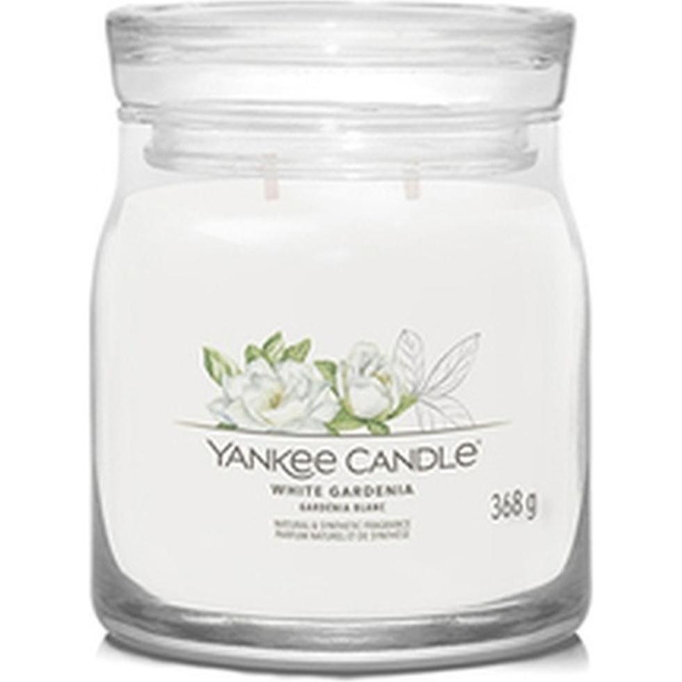 Yankee Candle Bianco Candela Profumata, Duftkerze White Gardenia Signature Medium Jar