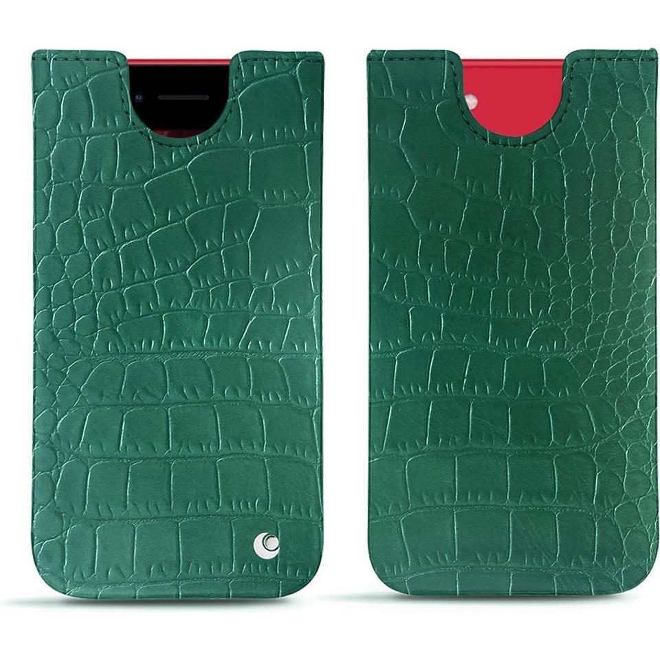 Noreve Lederschutzhülle (Apple iPhone SE (2nd Gen), Apple iPhone SE (3rd Gen)), Smartphone Hülle, Grün