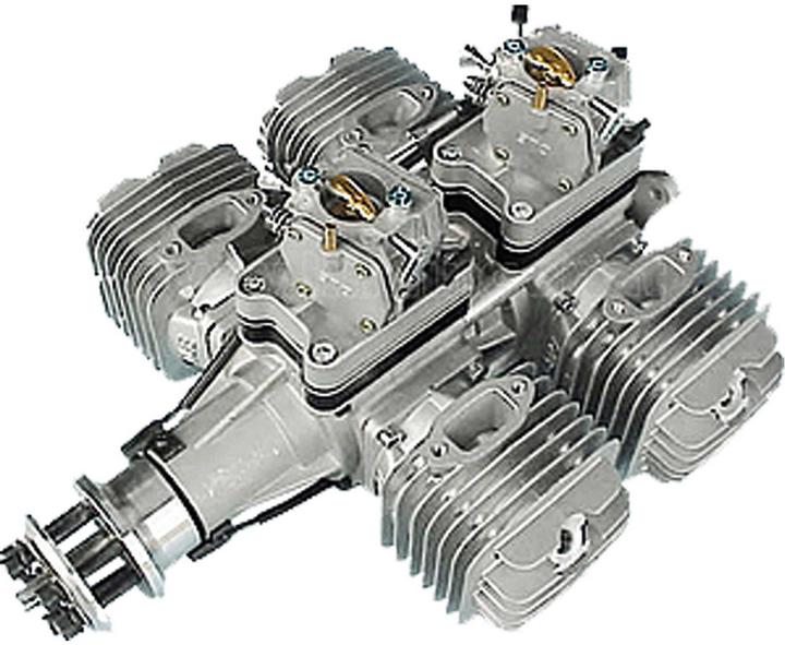 Actual product image DLE Engine DLE Engines DLE 222 4-Zylinder Benzin Motor "Original" mit Inspektion