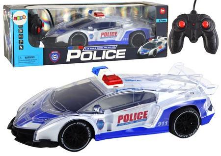Image du produit Lean Toys R/C-Sportpolizeiauto mit Licht 1:16
