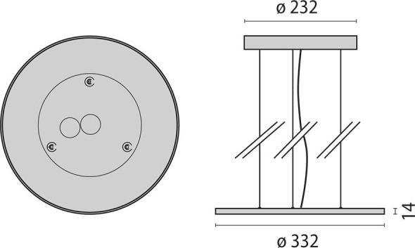 Actual product image Spittler PiL LED pendant light (3140 lm)
