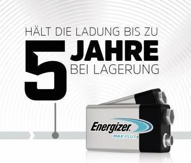 Image du produit Energizer Max Plus (20 pcs, 9V Block, 600 mAh)