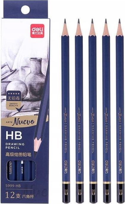 Deli HB Nuevo Skizzierstifte 12 Stück (HB, 12x)