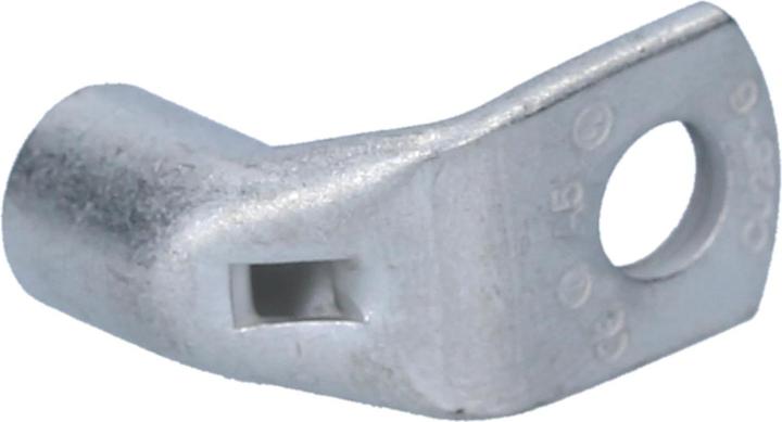 Actual product image Kalitec 10 pieces Cembre A5-L6 tubular cable lug 90° angled 25mm² M6 uninsulated tinned copper