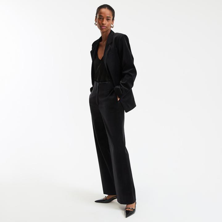 Image du produit La Redoute Collections Weite Hose aus glattem Samt (Bande de fréquences 38 (2600 MHz))