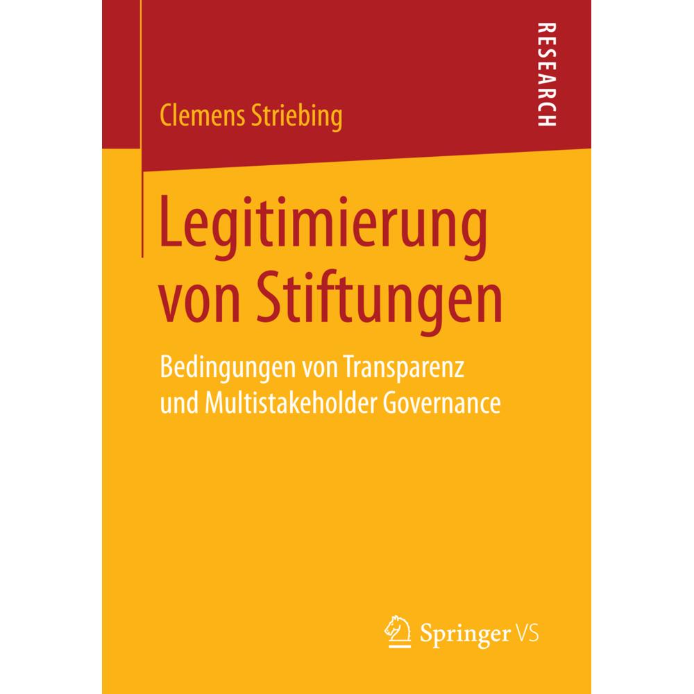 Legitimierung von Stiftungen, Fachbücher von Clemens Striebing
