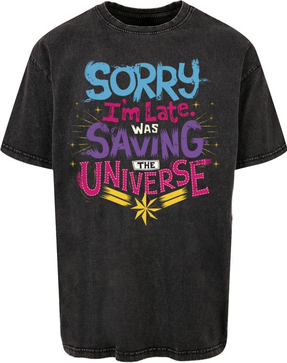 Produktbild Absolute Cult Marvel - Saving Universe Acid Washed Oversize Tee - 115449 (XXL)
