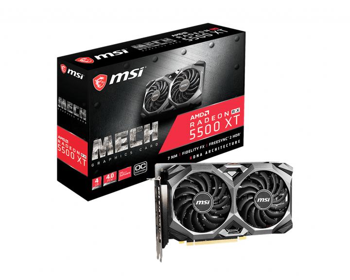 Produktbild MSI Radeon RX 5500 XT MECH 4G OC (4 GB)