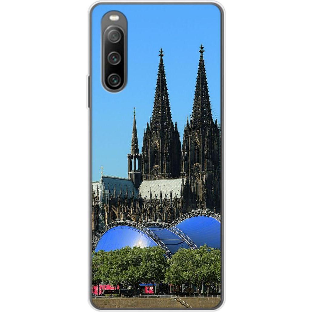 König Design Hülle Handy Schutz für Sony Xperia 10 IV Case Cover Tasche Bumper Etuis TPU Neu (Sony Xperia 10 IV), Smartp...