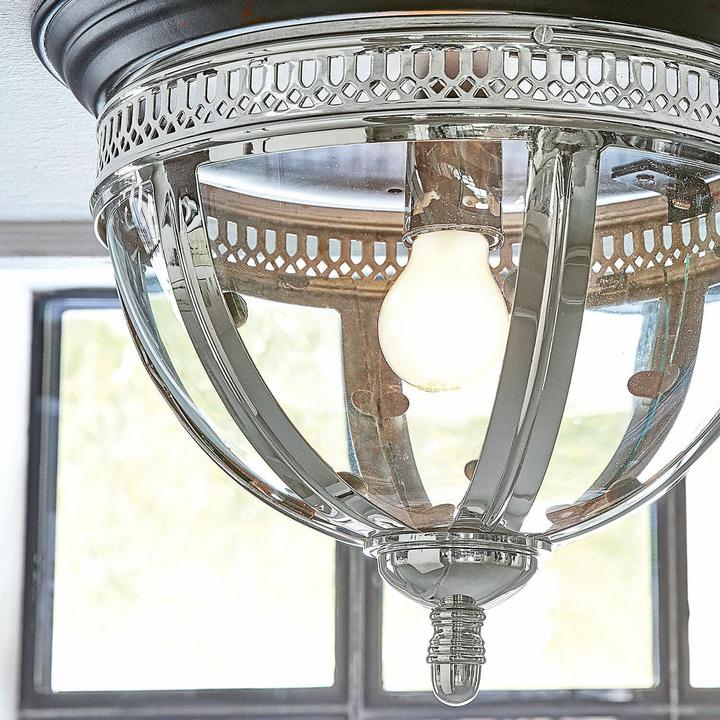 Produktbild Loberon Wand- & Deckenlampe Toole silber/schwarz (E14)