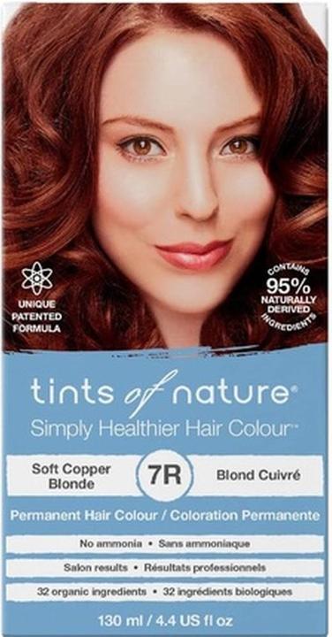Produktbild Tints Of Nature 7R Soft Copper Blonde Permanent Haarfarbe 130ml (7R Soft Copper Blonde)