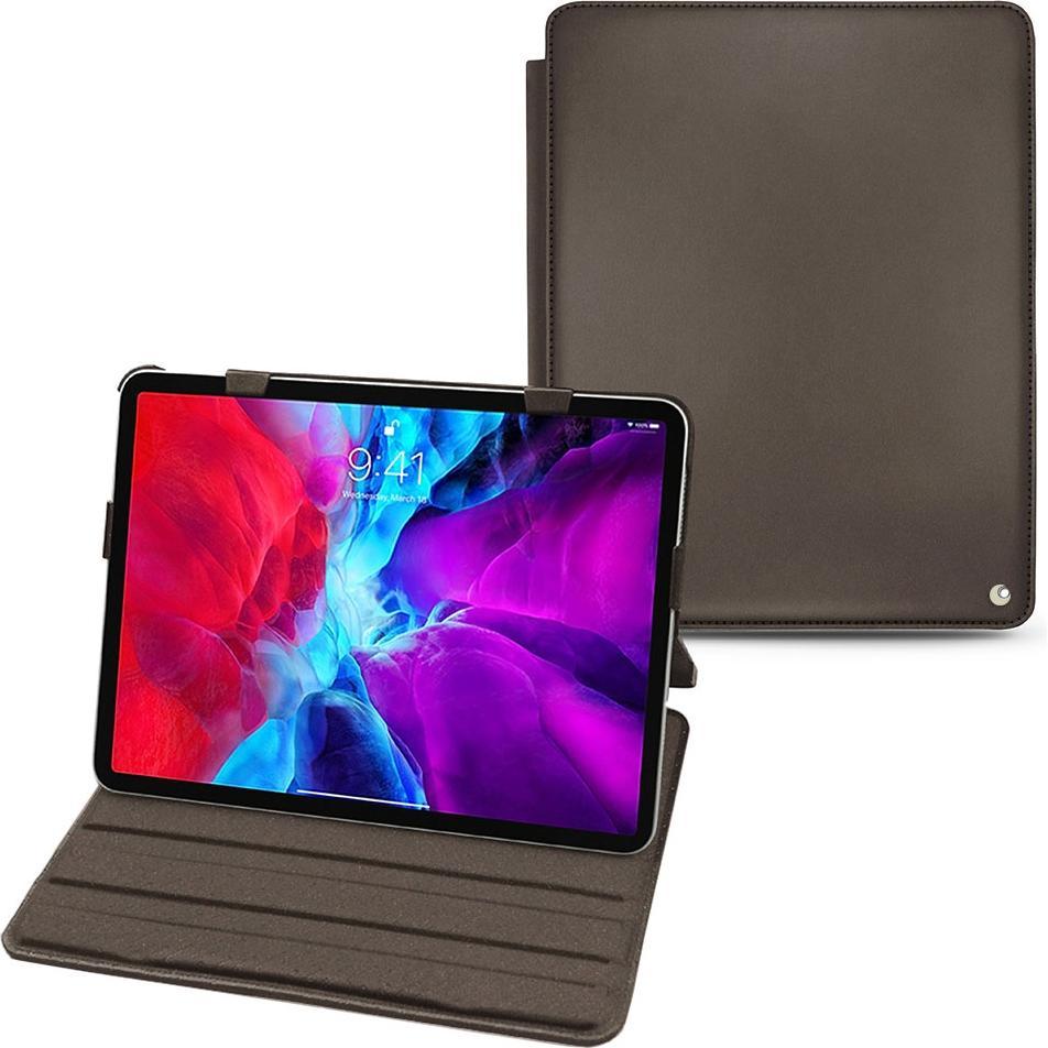Thumbnail - Noreve Lederschutzhülle horizontal (iPad Pro 12.9 2020 (4. Gen)), Tablet Hülle, Grau