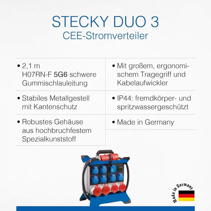 Produktbild As - Schwabe Mobiler CEE Stromverteiler (12x, CEE 32/5)