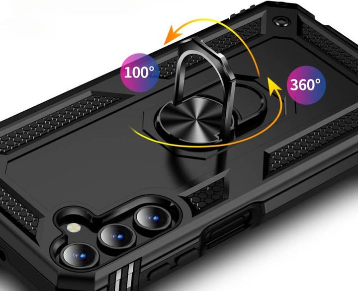 Produktbild Cover-Discount Galaxy A15 - Armor Case mit Kickstand schwarz (Samsung Galaxy A15)