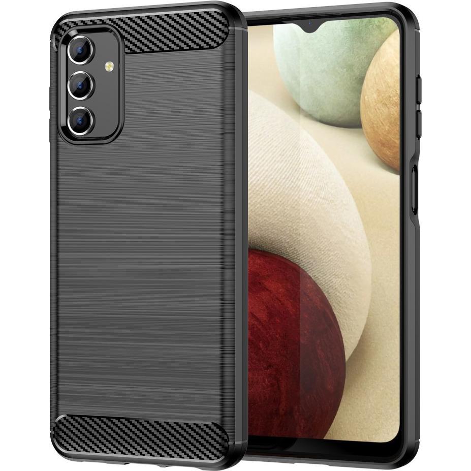 Thumbnail - Cover-Discount Galaxy A13 - Metall Carbon Look Hülle schwarz (Samsung Galaxy A13), Smartphone Hülle, Schwarz