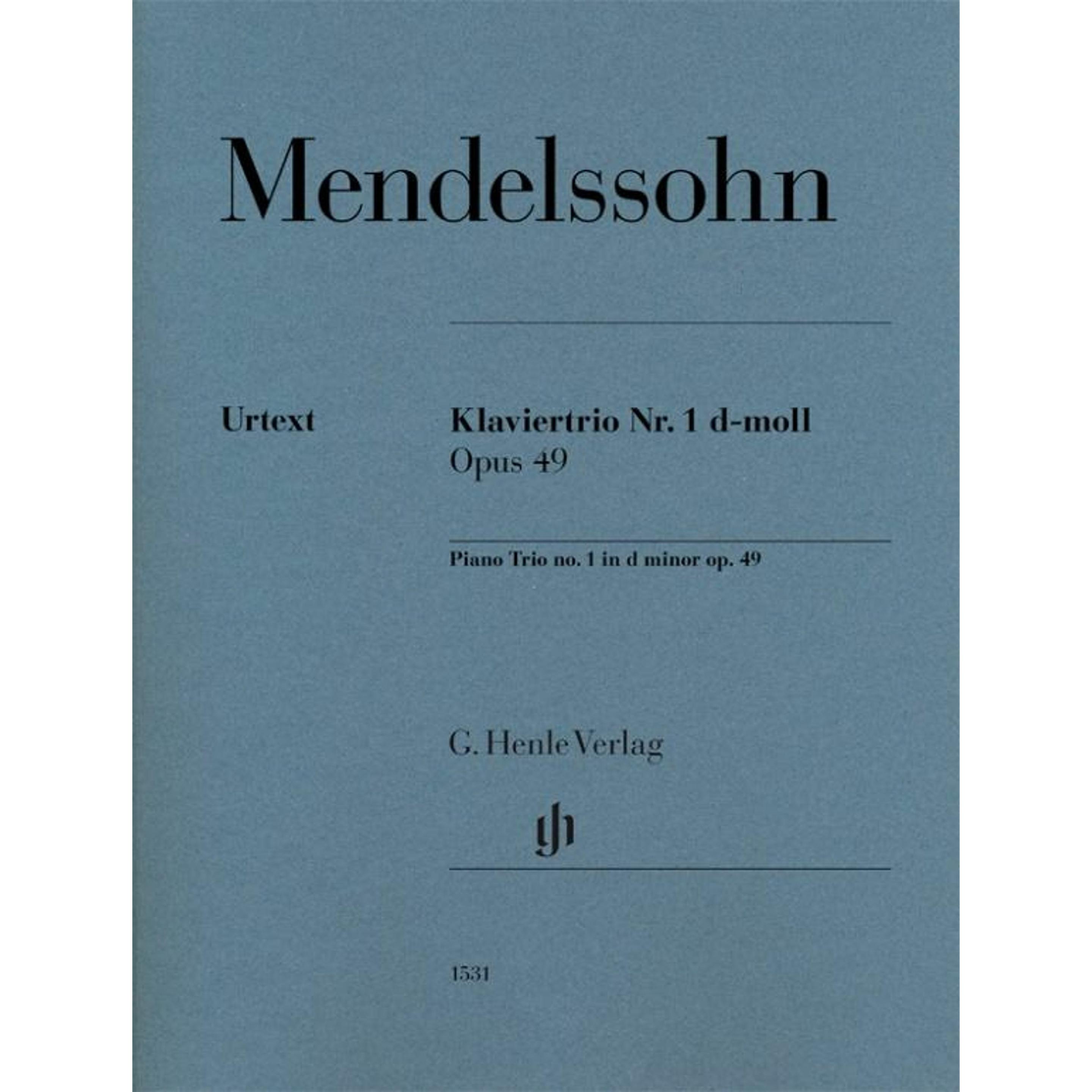 Mendelssohn Bartholdy, Felix - Klaviertrio Nr. 1 d-moll op. 49, Fachbücher von Ernst Herttrich, Felix Mendelssohn Bartho...