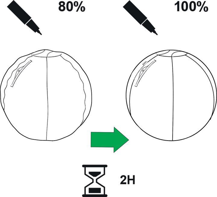 Image du produit Leitz Balle d'assise Active Ø 75cm gris clair (75 cm)