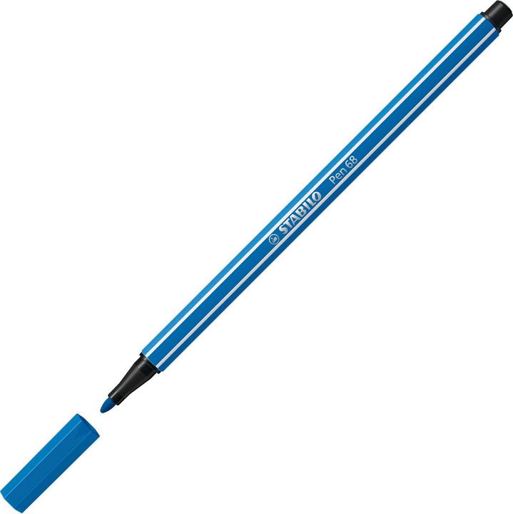 STABILO Pen 68 Premium viltstift (Donkerblauw, 10 x)