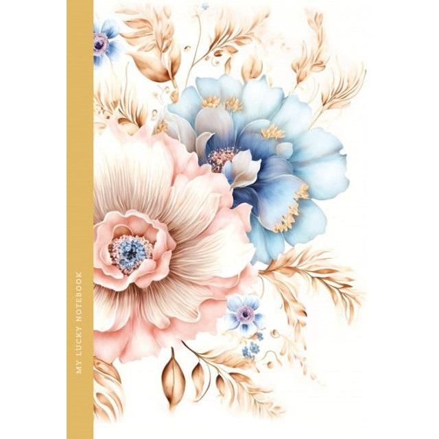 Fresh, Quaderni + Bloc notes, Notizbuch 105x165/64K karierte Blumen FRISCH (Quadretti)