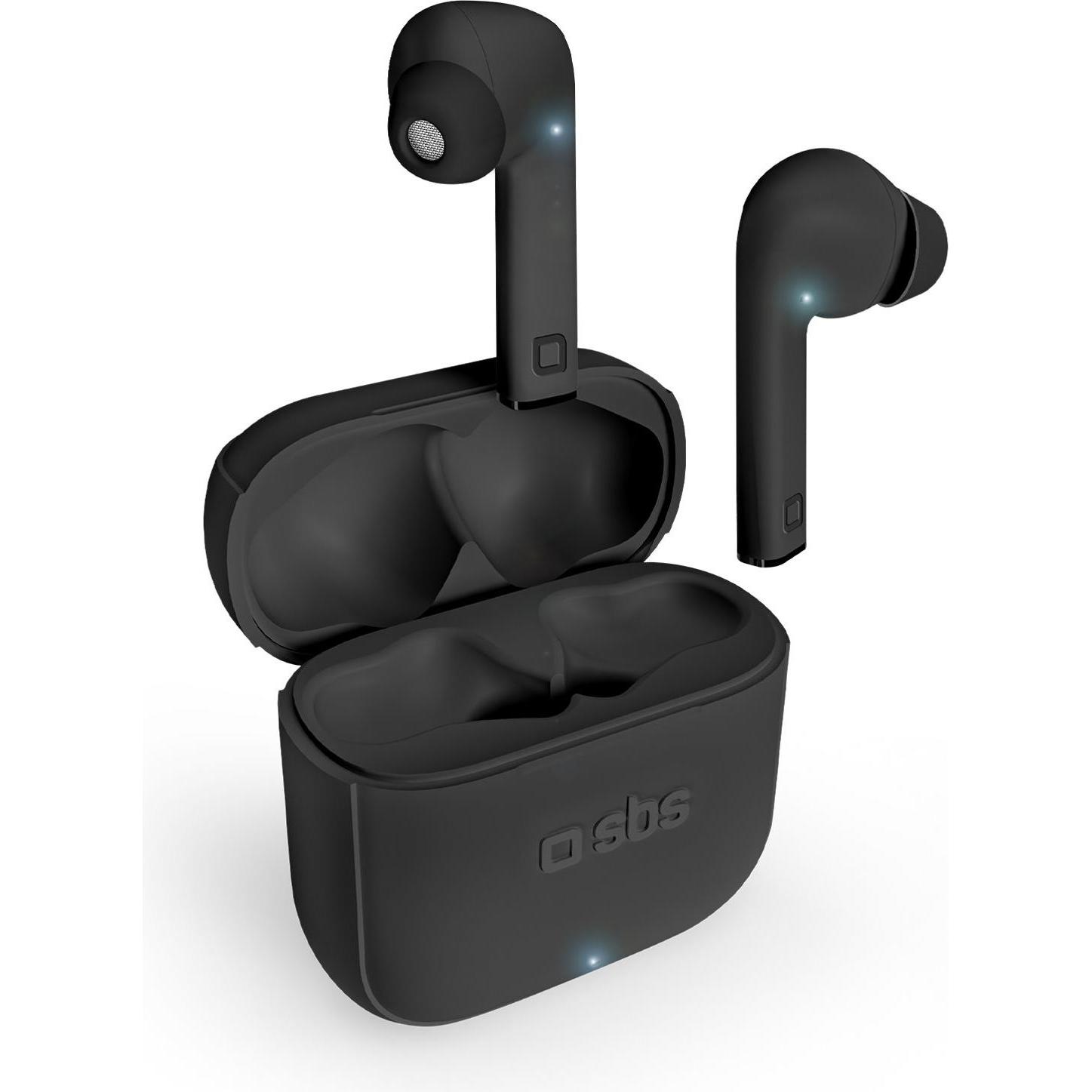 SBS TWS Beat Free Kopfhörer mit 200mAh Ladestation black (3.50 h, Kabellos), Kopfhörer, Schwarz