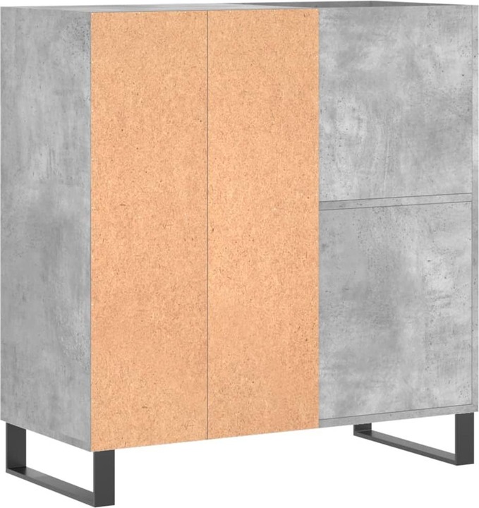 Actual product image VidaXL Plattenschrank Betongrau 84,5x38x89 cm Holzwerkstoff (84.5 x 38 x 89 cm)