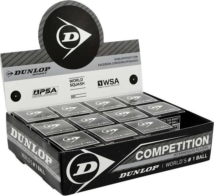 Image du produit Dunlop Skvošo kamuoliukas COMPETITION 12-dėžė
