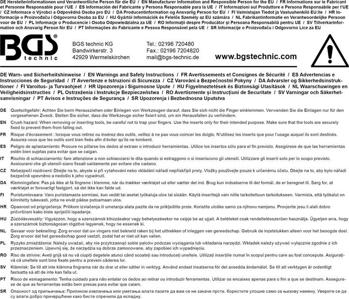 Image du produit BGS Plateau d'outils 2/3 : Jeu de clés à double anneau 10 x 11 - 22 x 24 mm 6 pcs.