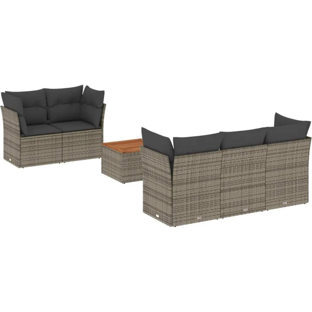 VidaXL, Gartenlounge, 10-tlg. Garten-Lounge-Set mit Kissen