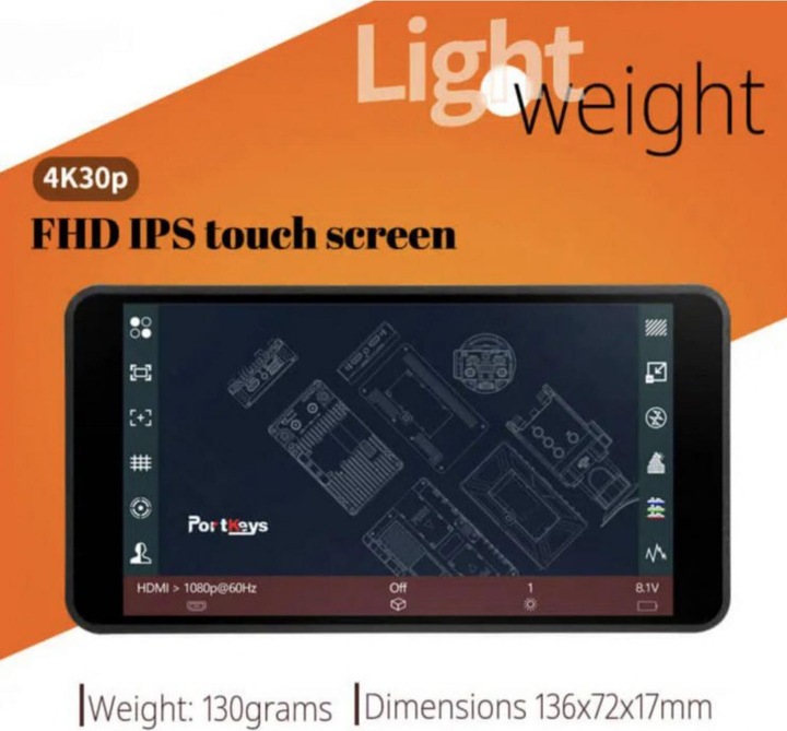 Actual product image Portkeys PT5 II (5", Full HD)