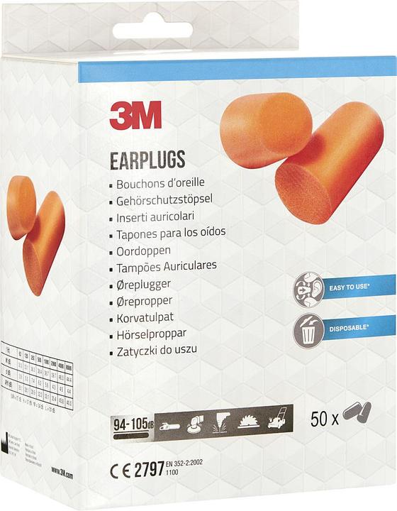 Actual product image 3M Earplugs (50 x)