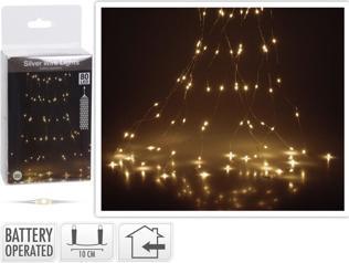 Produktbild S.I.A Silberdraht Beleuchtung 80 LED (1.05 m)